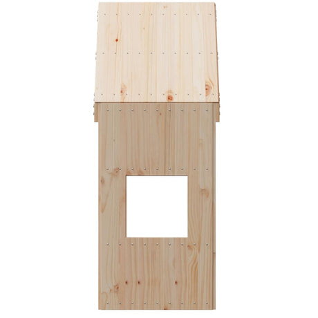 Vidaxl kinderbedhuisje 55x84x132 cm massief grenenhout
