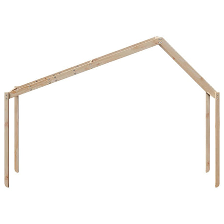 Vidaxl kinderbedhuisje 203x80,5x142 cm massief grenenhout