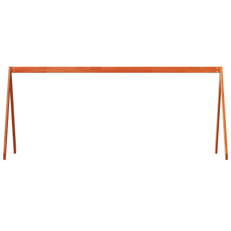 Vidaxl kinderbedhuisje 199x80,5x88 cm massief grenenhout wasbruin