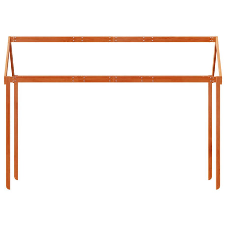 Vidaxl kinderbedhuisje 217x85,5x154 cm massief grenenhout wasbruin