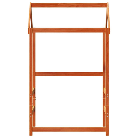 Vidaxl kinderbedhuisje 98x70x176,5 cm massief grenenhout wasbruin