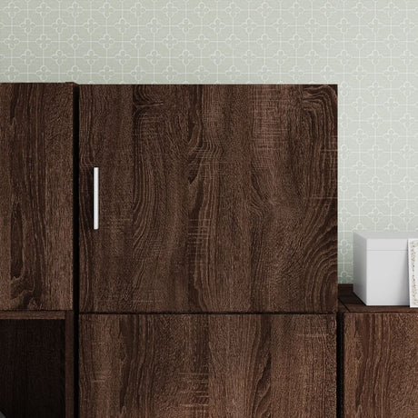 Vidaxl wandkast 45x42,5x40 cm bewerkt hout bruin eikenkleurig