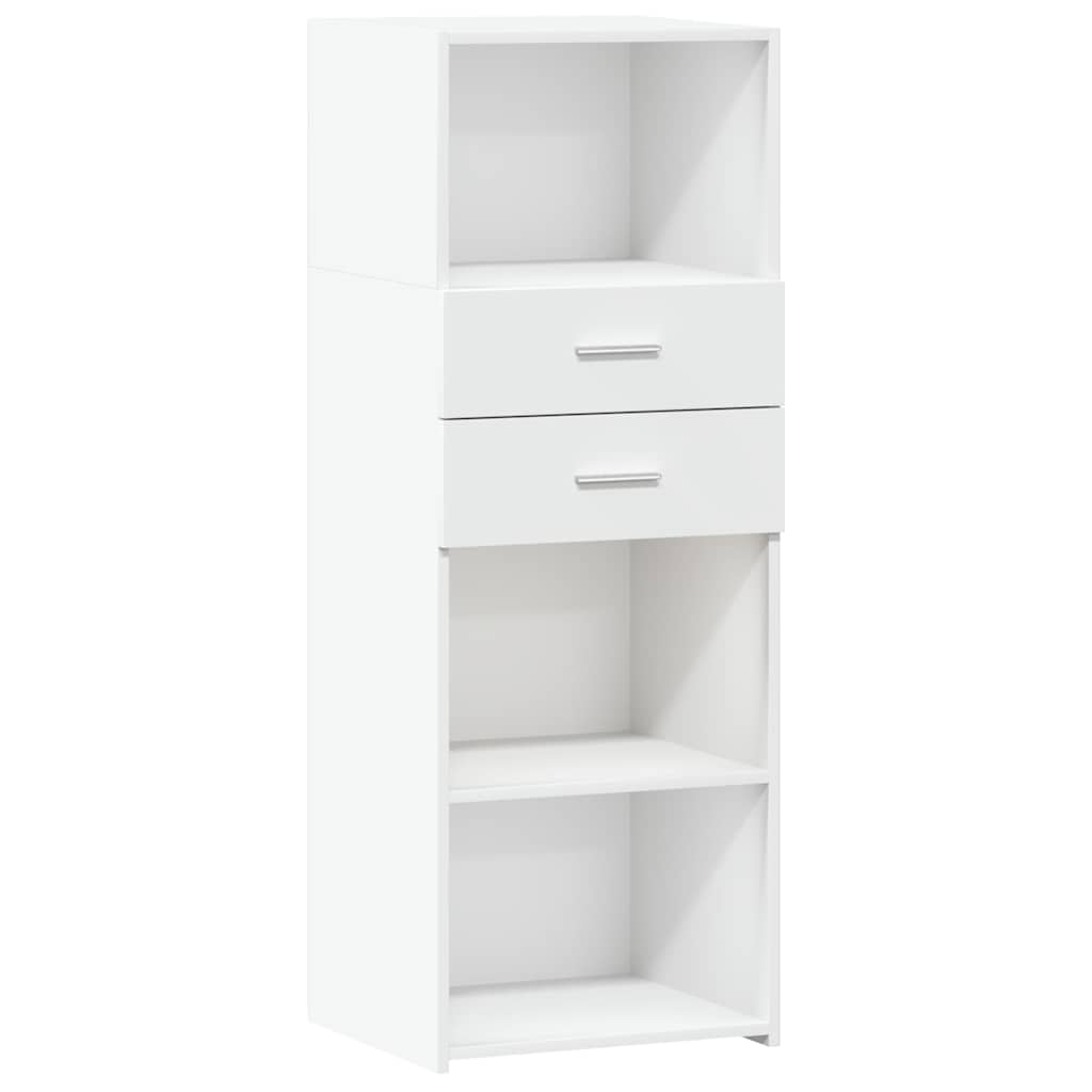 Vidaxl hoge kast 45x42,5x124 cm bewerkt hout wit