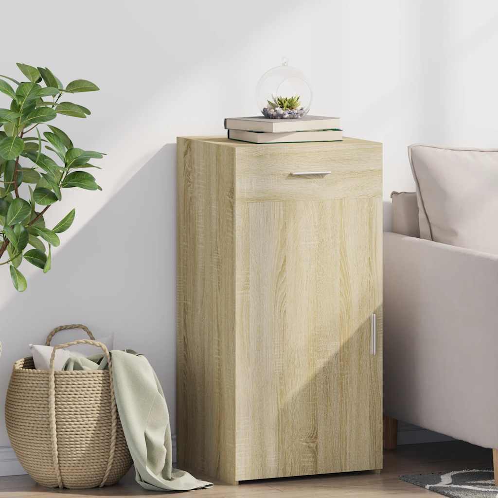 Vidaxl dressoir 45x42,5x93 cm bewerkt hout sonoma eikenkleurig