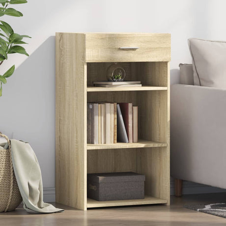 Vidaxl dressoir 50x42,5x93 cm bewerkt hout sonoma eikenkleurig