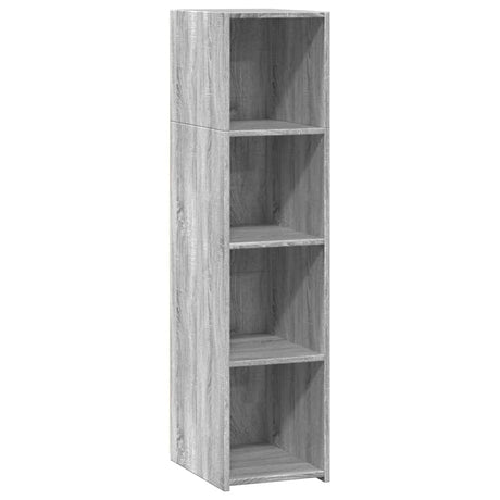 Vidaxl hoge kast 30x41x124 cm bewerkt hout grijs sonoma eikenkleurig