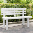 Vidaxl tuinbankje 110x52x71 cm polypropeen wit
