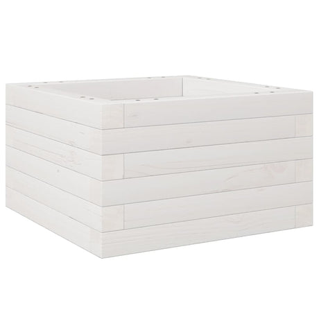Donica Vidaxx 40x40x23 cm z litego drewna sosnowego w kolorze białym