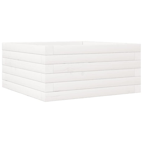 Donica Vidaxx 50x50x23 cm z litego drewna sosnowego w kolorze białym