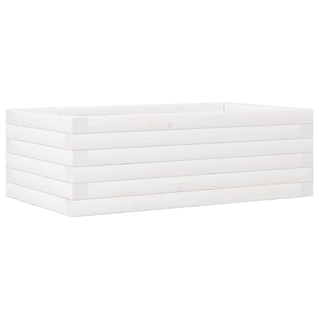 Donica Vidaxx 70x40x23 cm z litego drewna sosnowego w kolorze białym