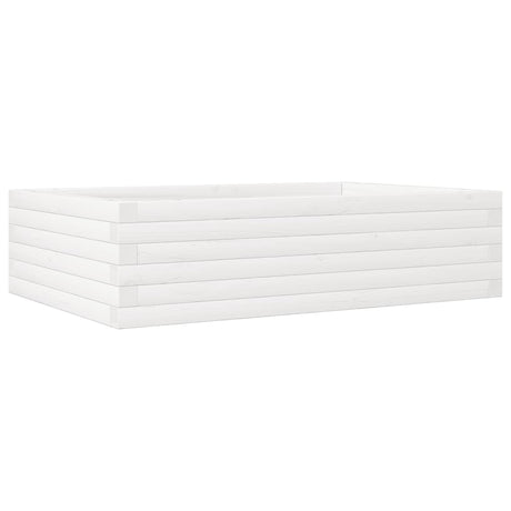 Donica Vidaxx 90x60x23 cm z litego drewna sosnowego w kolorze białym