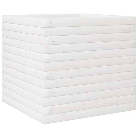 Donica Vidaxx 50x50x45,5 cm z litego drewna sosnowego w kolorze białym