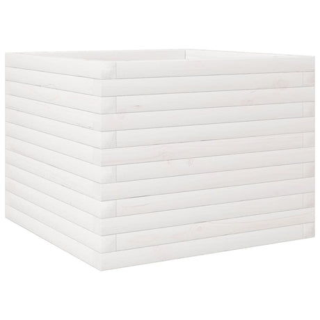 Donica Vidaxx 60x60x45,5 cm z litego drewna sosnowego w kolorze białym