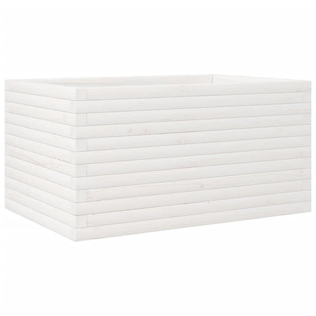 Donica Vidaxx 90x60x45,5 cm z litego drewna sosnowego w kolorze białym
