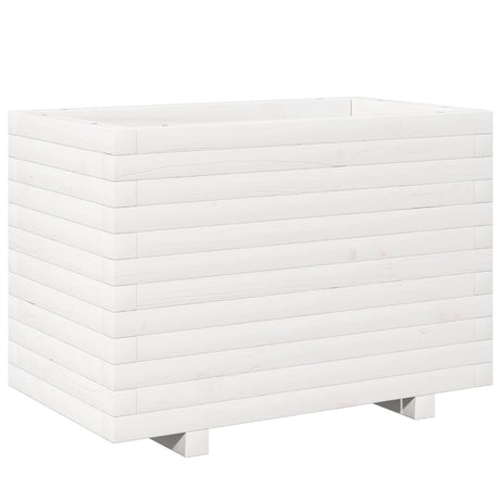 Donica Vidaxx 70x40x49,5 cm z litego drewna sosnowego w kolorze białym