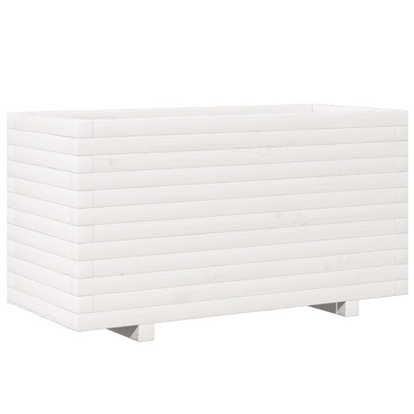 Donica Vidaxx 90x40x49,5 cm z litego drewna sosnowego w kolorze białym