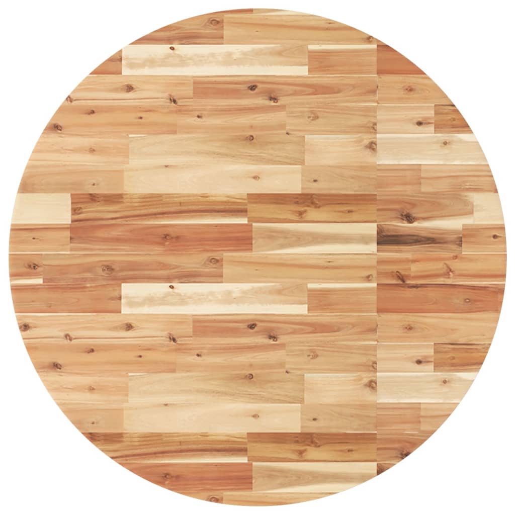 Vidaxl tafelblad rond ø 90x4 cm massief acaciahout