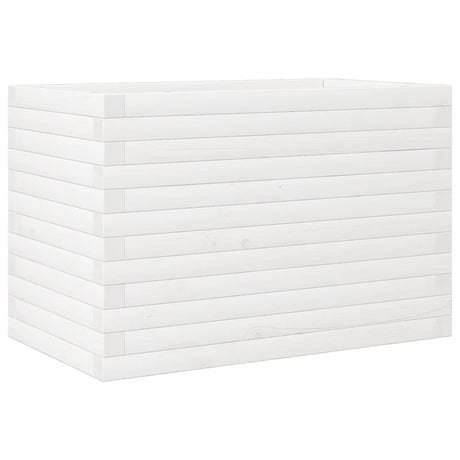 Donica Vidaxx 70x40x46 cm z litego drewna sosnowego w kolorze białym
