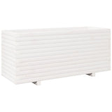 VidaXL Donica 110x40x49,5 cm z litego drewna sosnowego, biała