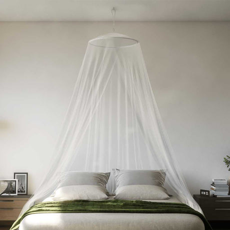 Moskitiera VidaXL do łóżka 220 mesh 56x56x220 cm biała