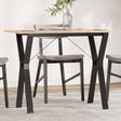 Vidaxl eettafel y-frame 100x50x75 cm massief grenenhout en staal