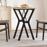 Vidaxl eettafel y-frame 50x50x75,5 cm massief grenenhout en staal