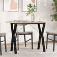 Vidaxl eettafel y-frame 100x50x75,5 cm massief grenenhout en staal