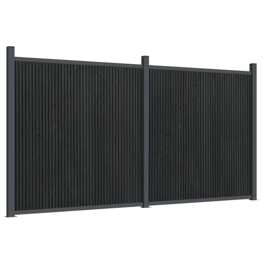 VidaXL Panel ogrodzeniowy 353x186 cm HKC szary