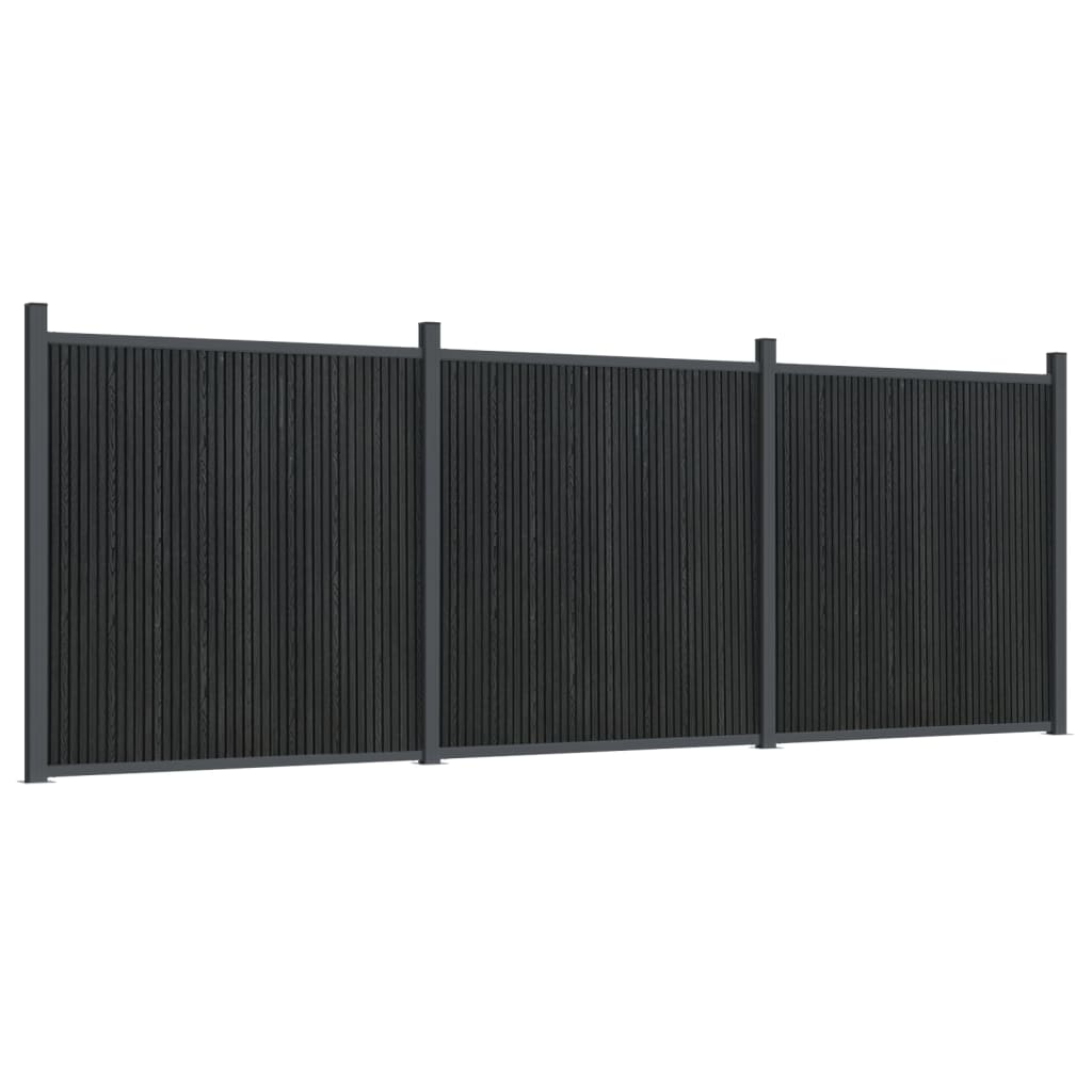 VidaXL Panel ogrodzeniowy 526x186 cm HKC szary