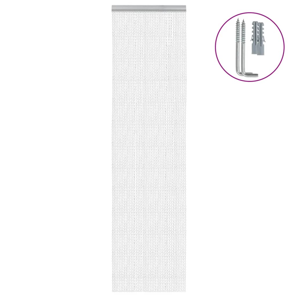 Łańcuchy do zasłon muchowych Vidaxx 56x186 cm aluminium