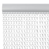 Łańcuchy do zasłon muchowych Vidaxx 56x186 cm aluminium