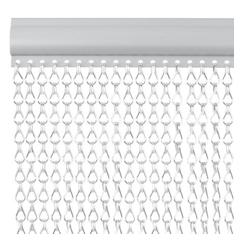 Łańcuchy do zasłon muchowych Vidaxx 56x186 cm aluminium