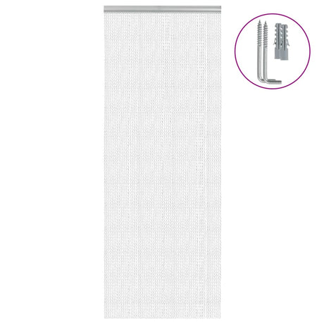 Łańcuchy do zasłon muchowych Vidaxx 80x201 cm aluminium