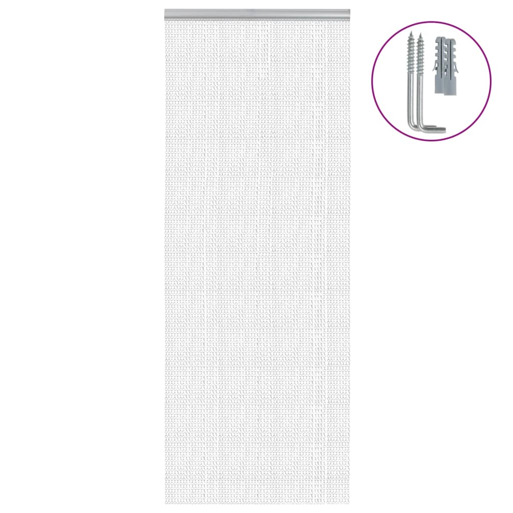 Łańcuchy do zasłon muchowych Vidaxx 80x221 cm aluminium
