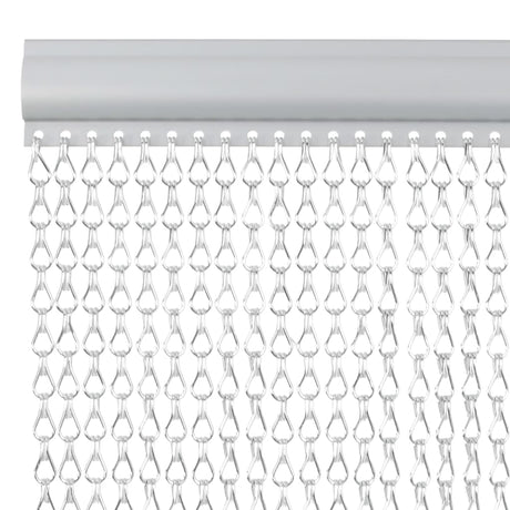 Łańcuchy do zasłon muchowych Vidaxx 80x221 cm aluminium