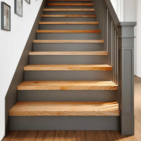 Stopnie schodowe Vidaxx 4 szt. 90x30x2 cm z litego dębu jasnobrązowego