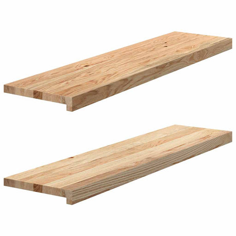 Stopnie schodowe Vidaxx 2 szt. 100x25x2 cm z litego dębu, nieobrobionego