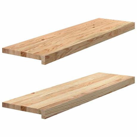 Stopnie schodowe Vidaxx 2 szt. 90x30x2 cm z litego dębu, nieobrobionego