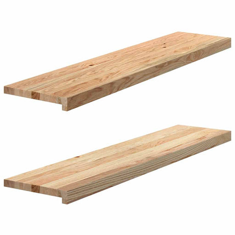 Stopnie schodowe Vidaxx 2 szt. 110x30x2 cm z litego dębu, nieobrobionego