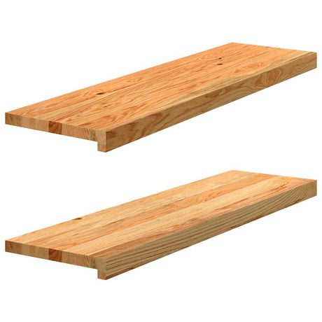 Stopnie schodowe Vidaxx 2 szt. 90x30x2 cm z litego dębu jasnobrązowego
