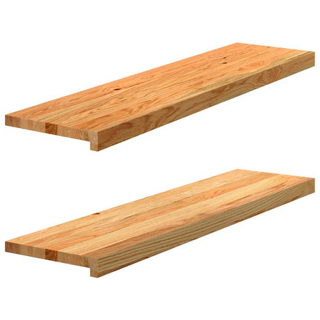 Stopnie schodowe Vidaxx 2 szt. 100x30x2 cm lity dąb jasnobrązowy