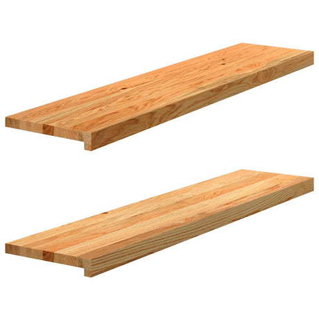 Stopnie schodowe Vidaxx 2 szt. 110x30x2 cm lity dąb jasnobrązowy