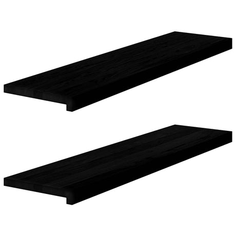 Stopnie schodowe Vidaxx 2 szt. 100x25x2 cm lity dąb ciemnobrązowy