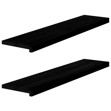 Stopnie schodowe Vidaxx 2 szt. 110x25x2 cm lite dąb ciemnobrązowy