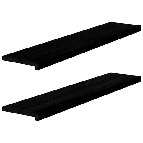 Stopnie schodowe Vidaxx 2 szt. 120x25x2 cm lite dąb ciemnobrązowy
