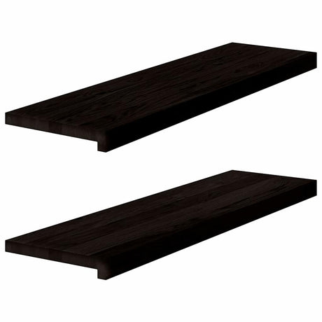 Stopnie schodowe Vidaxx 2 szt. 90x30x2 cm lite dąb ciemnobrązowy