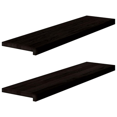 Stopnie schodowe Vidaxx 2 szt. 100x30x2 cm lite dąb ciemnobrązowy