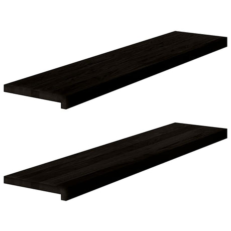 Stopnie schodowe Vidaxx 2 szt. 110x30x2 cm lity dąb ciemnobrązowy