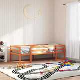 Vidaxl kinderbedframe massief grenenhout wasbruin 80x200 cm