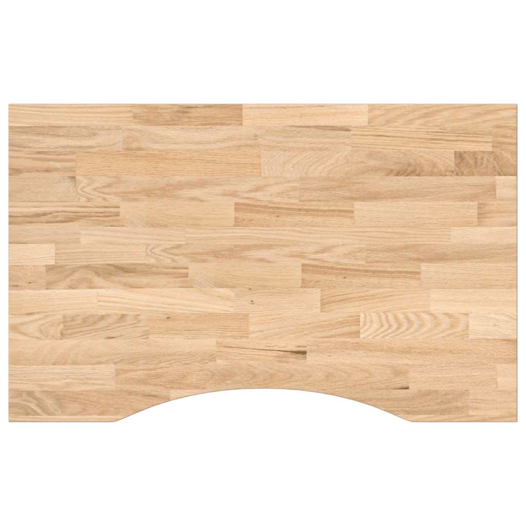Vidaxl bureaublad rechthoekig 80x60x2,5 cm onbehandeld eikenhout